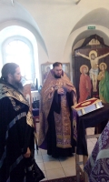 Вадыка Савватий в Спасском кафедральном Соборе г. Тары